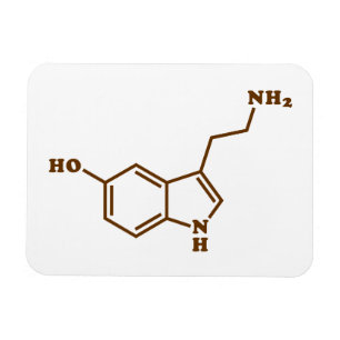 Ímã Serotonina Fórmula Química Molecular