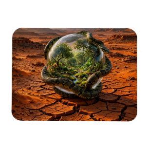 Ímã Serpente & a Orbe do Éden Paisagem Surrealista de