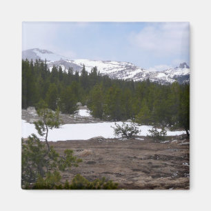 Imã Serra Nevada e neve em Yosemite