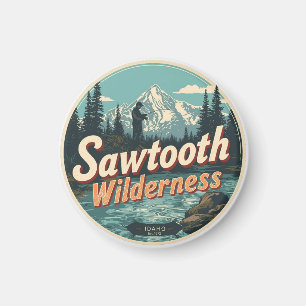 Imã Serrania Sawtooth Idaho Montanha Caminhada Alpina 