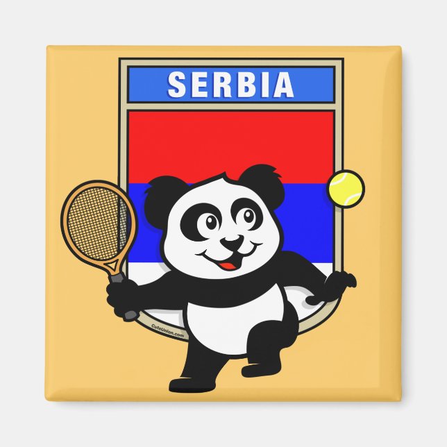 Imã Sérvia Tênis Panda (Frente)