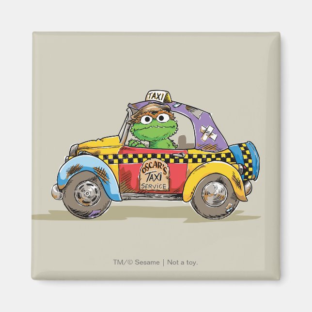 Imã Serviço de Táxi do Oscar Antigo (Frente)