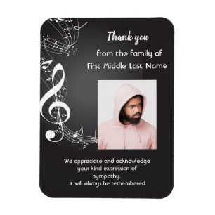 Ímã Serviço Memorial Obrigado Informações sobre Música