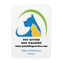Ímã Serviço Pet Sitter Dog Walking
