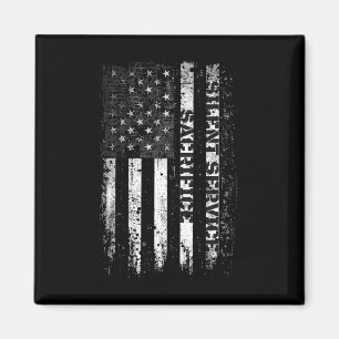 Imã Serviço Silencioso Sacrifício Bandeira EUA Veteran