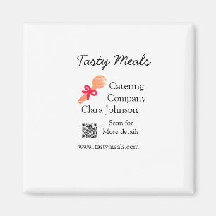 Imã Serviços de restauração adiciona nome código QR ba