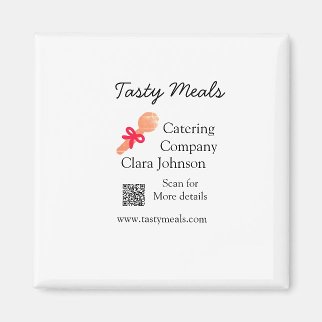 Imã Serviços de restauração adiciona nome código QR ba (Frente)