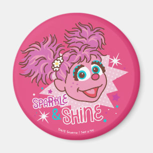Imã Sesame Street Abby Cadabby - faísca & brilho