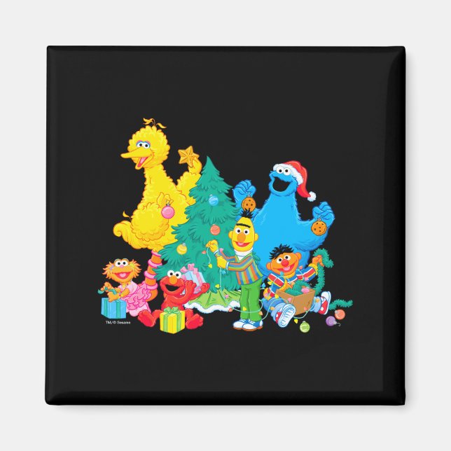 Imã Sesame Street Christmas Pals  (Frente)