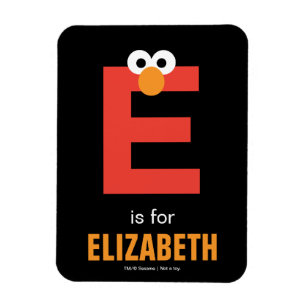 Ímã Sesame Street E é de Elmo