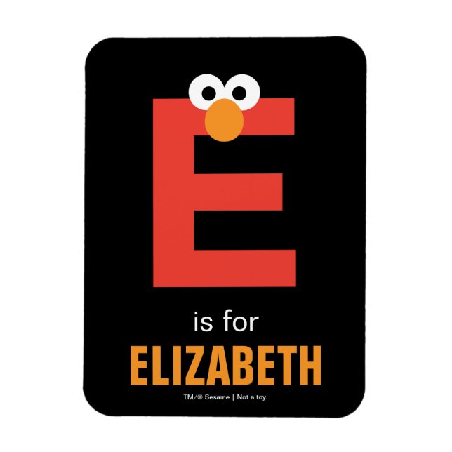 Ímã Sesame Street | E é de Elmo (Vertical)