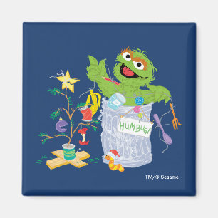 Imã Sesame Street Oscar - Árvore de Natal