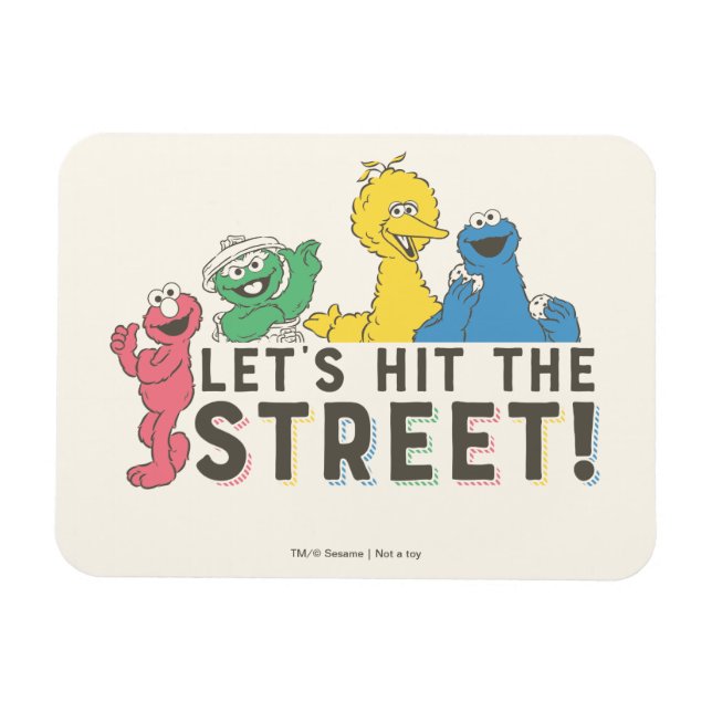 Ímã Sesame Street | Vamos para a Rua! (Horizontal)