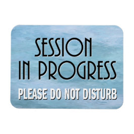 Ímã Sessão em andamento, não atrapalhe a porta