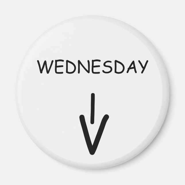 Imã Seta de quarta-feira Seta Redonda com o ímã branco (Frente)