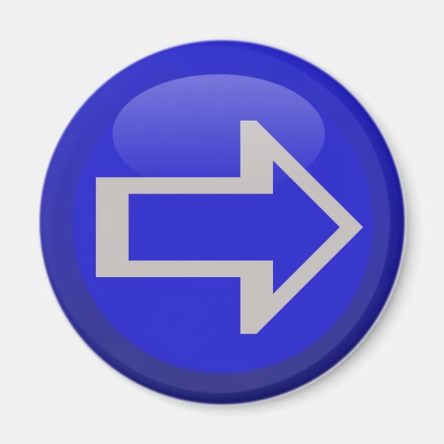 Imã Seta para a direita esquerda para cima para baixo (Frente)