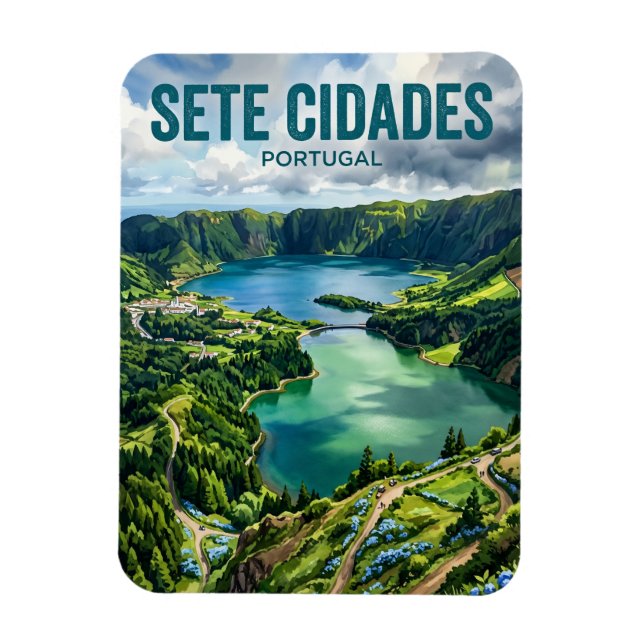 Ímã Sete Cidades Portugal (Vertical)