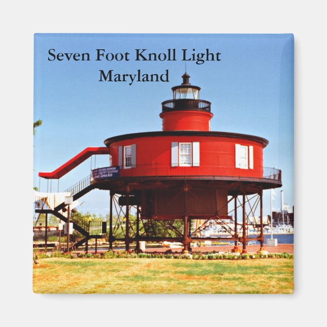 Imã Sete Pés Knoll Light, Maryland Magnet (Frente)