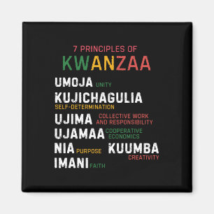 Imã Sete Princípios De Kwanzaa Happy Kwanzaa