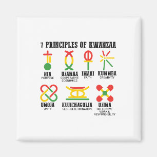 Imã Sete Princípios De Kwanzaa Orgulhosos Afro-America