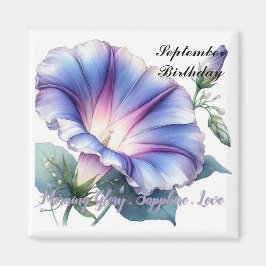 Imã Setembro Amarra de Birthstone Sapphire e Glória da