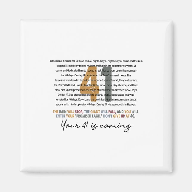 Imã Seu 41 Está Vindo Deus Faith Christian (Frente)