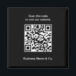 Imã Seu código QR Black White Promocional Business<br><div class="desc">Personalize este Promocional de código QR preto-e-branco do ímã comercial para criar um item de promocional exclusivo e memorável para a sua empresa. O ímã apresenta um design preto e branco elegante, fazer que é visualmente atraente e moderno. Você pode personalizar o ímã com seu próprio código QR, que pode...</div>