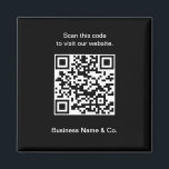 Imã Seu código QR Black White Promocional Business<br><div class="desc">Personalize este Promocional de código QR preto-e-branco do ímã comercial para criar um item de promocional exclusivo e memorável para a sua empresa. O ímã apresenta um design preto e branco elegante, fazer que é visualmente atraente e moderno. Você pode personalizar o ímã com seu próprio código QR, que pode...</div>
