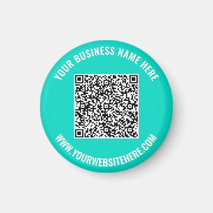 Imã Seu Código QR e Ímã Promocional de Negócios com Te