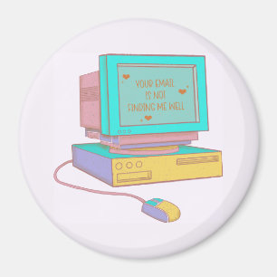 Imã Seu E-mail Não Me Encontra Bem Engraçado Retro