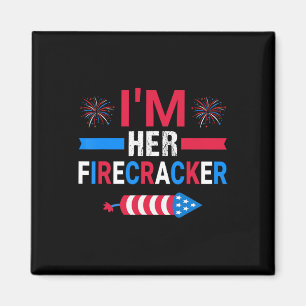 Imã Seu Firecracker 4 de julho Correspondendo Casal Pa