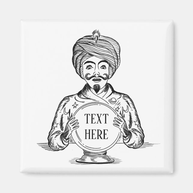 Imã Seu futuro "Personalizar Texto" (Frente)