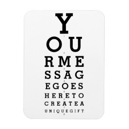 Ímã Seu Gráfico de Optometrista Mensagem Divertido