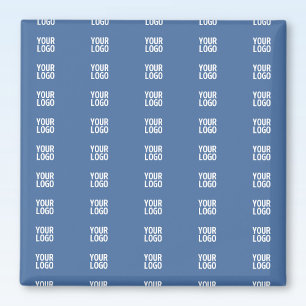 Imã Seu logotipo ou imagem   Padrão Vertical Stripes