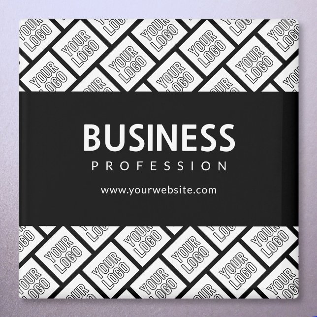 Imã Seu logotipo, Padrão e nome comercial editável (Criador carregado)