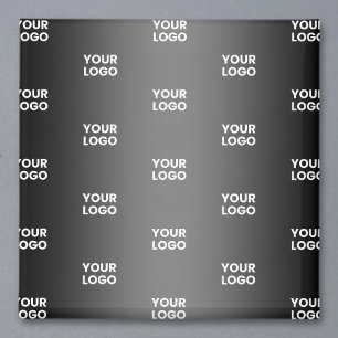 Imã Seu Logotipo Simples e Repetitivo Gradiente Pret