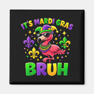 Imã Seu Mardi Gras Bruh Flamingo Fofo Mardi Gras Carna