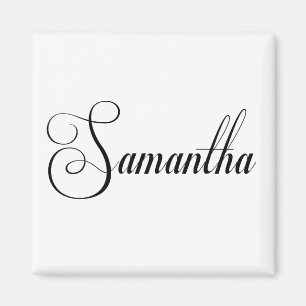 Imã Seu Nome É Samantha Calligraphy