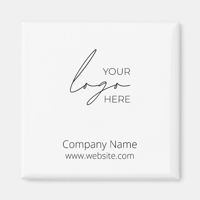 Imã Seu Promocional de logotipo comercial Empresa (Frente)