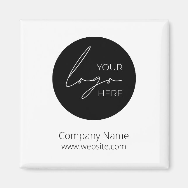 Imã Seu Promocional de logotipo comercial Empresa (Frente)