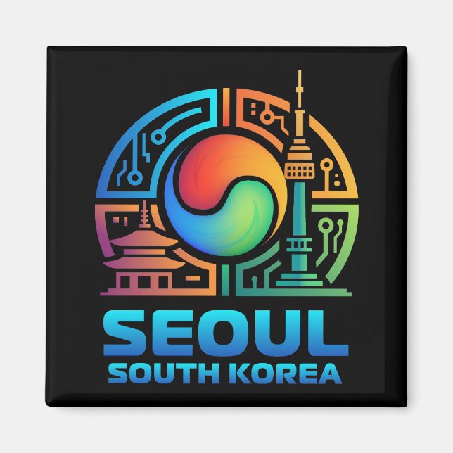 Imã Seul Coreia do Sul (Frente)