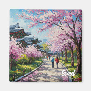 Imã Seul Coreia do Sul - Cherry Blossoms
