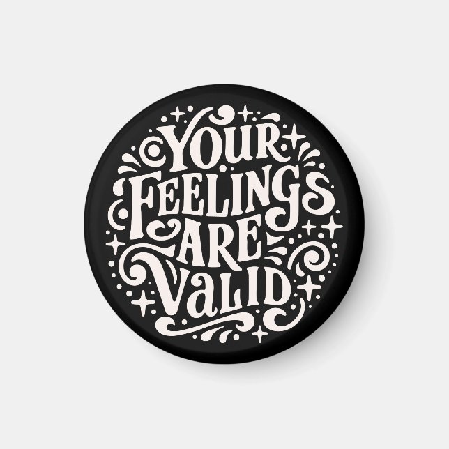 Imã Seus sentimentos são um suporte válido para saúde  (Frente)