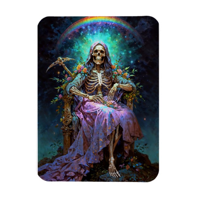 Ímã Seven Potencies Santa Muerte (Vertical)