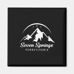Imã Seven Primavera Pennsylvania Ski Resort Skib Snowb