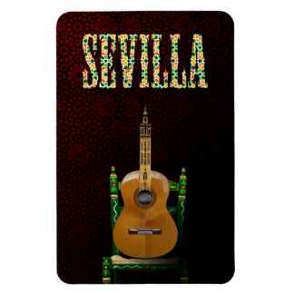 Ímã SEVILLA. Guitarra flamenca con Giralda de Sevilla.