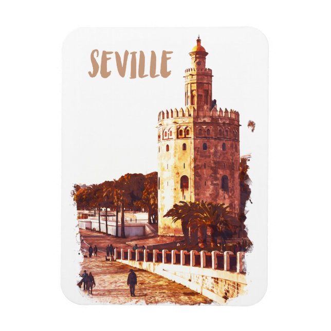 Ímã Seville Espanha Andalucia Viagem (Vertical)