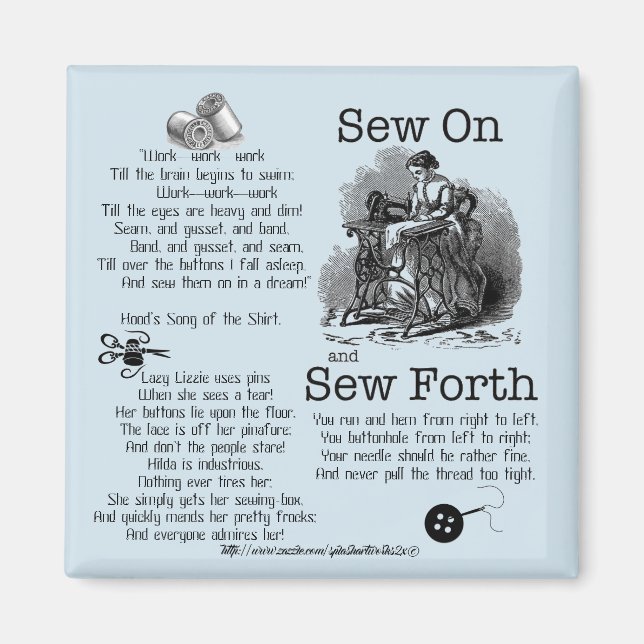 Imã "Sew Forth!" (Frente)