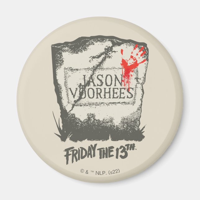 Imã Sexta-feira, 13 | Jason Voorhees Headstone (Frente)