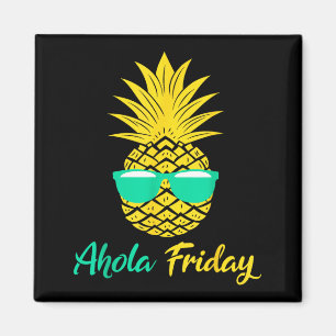 Imã Sexta-feira Aloha Abacaxi Fruta de Verão Abacaxi